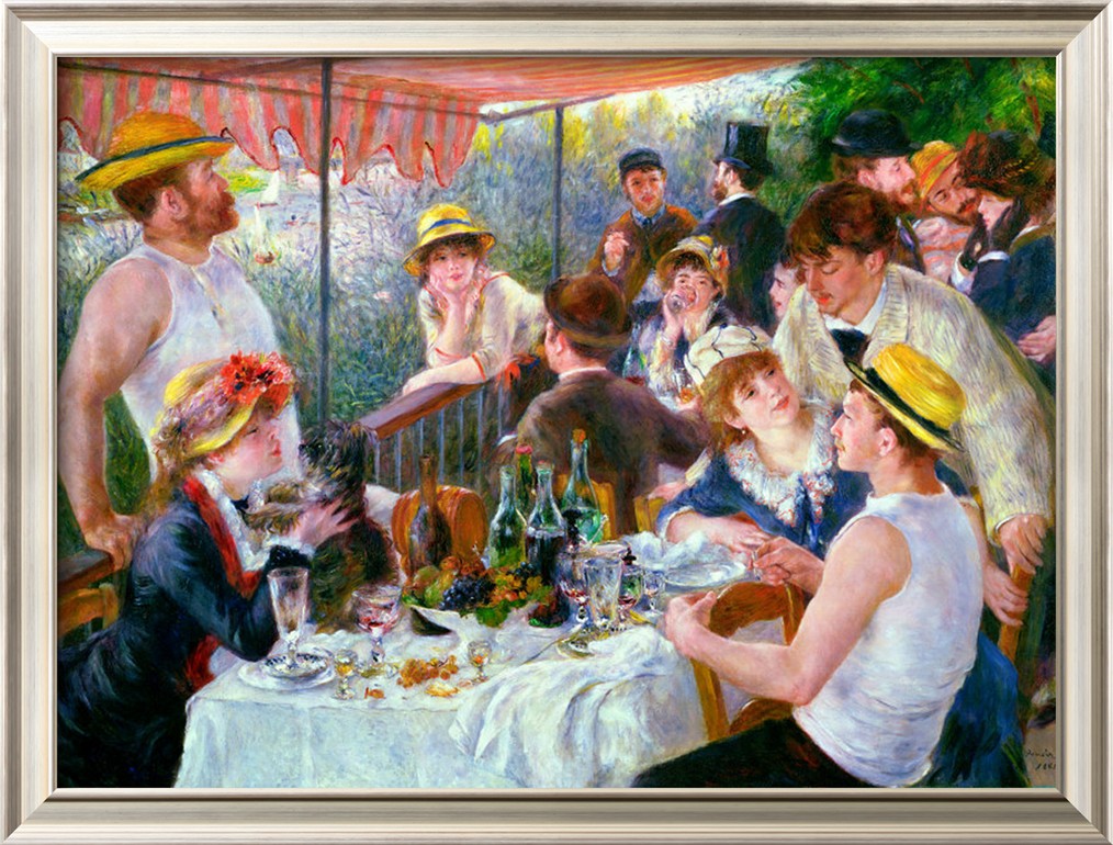 The Luncheon of the Boating Party, c.1881 - Pierre Auguste Renoir Painting